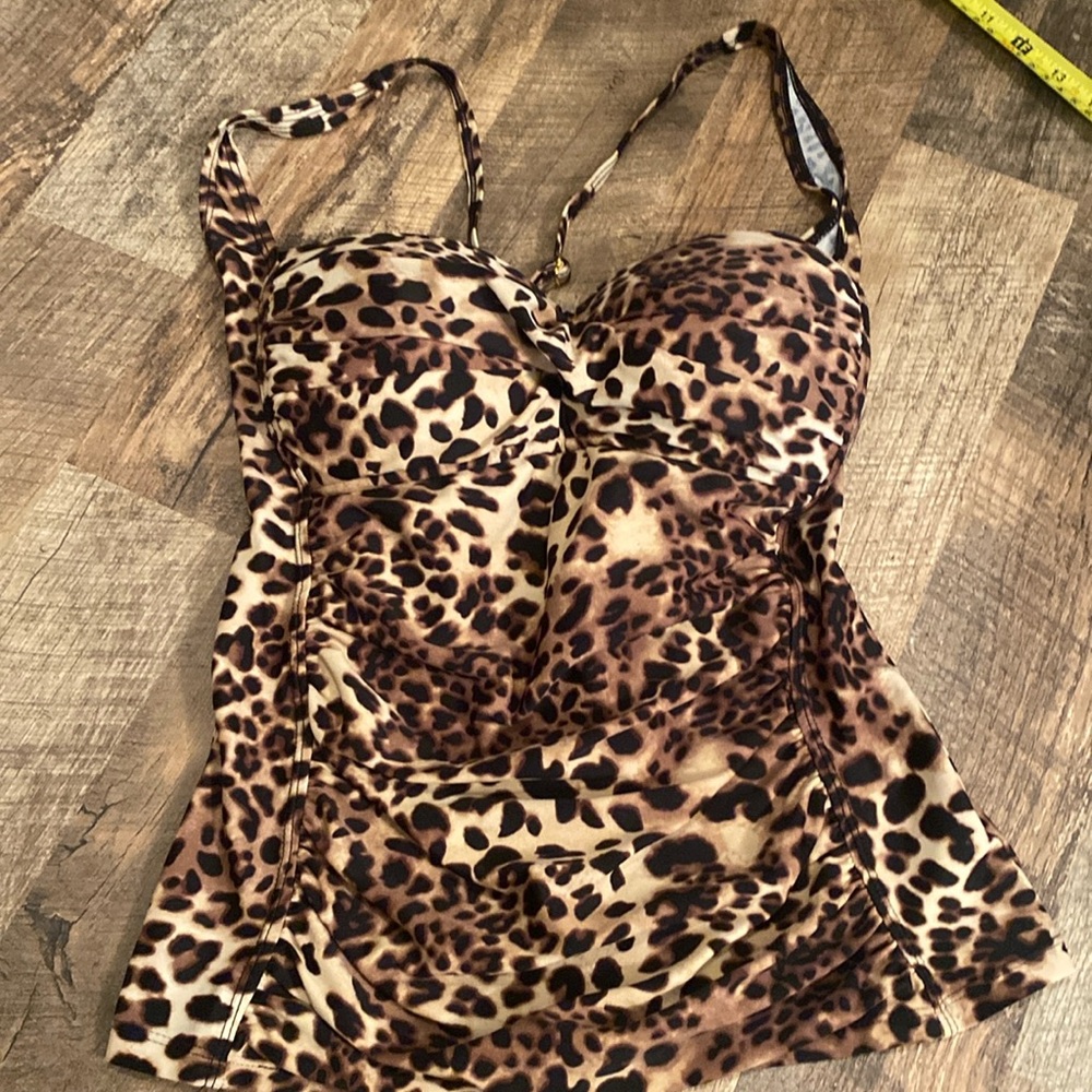 Leopard tankini size 12